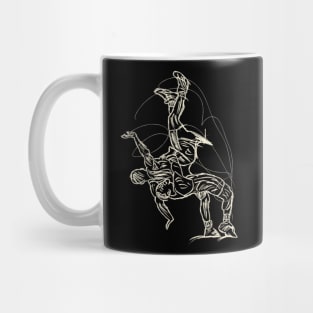 Wrestling In Action Mug